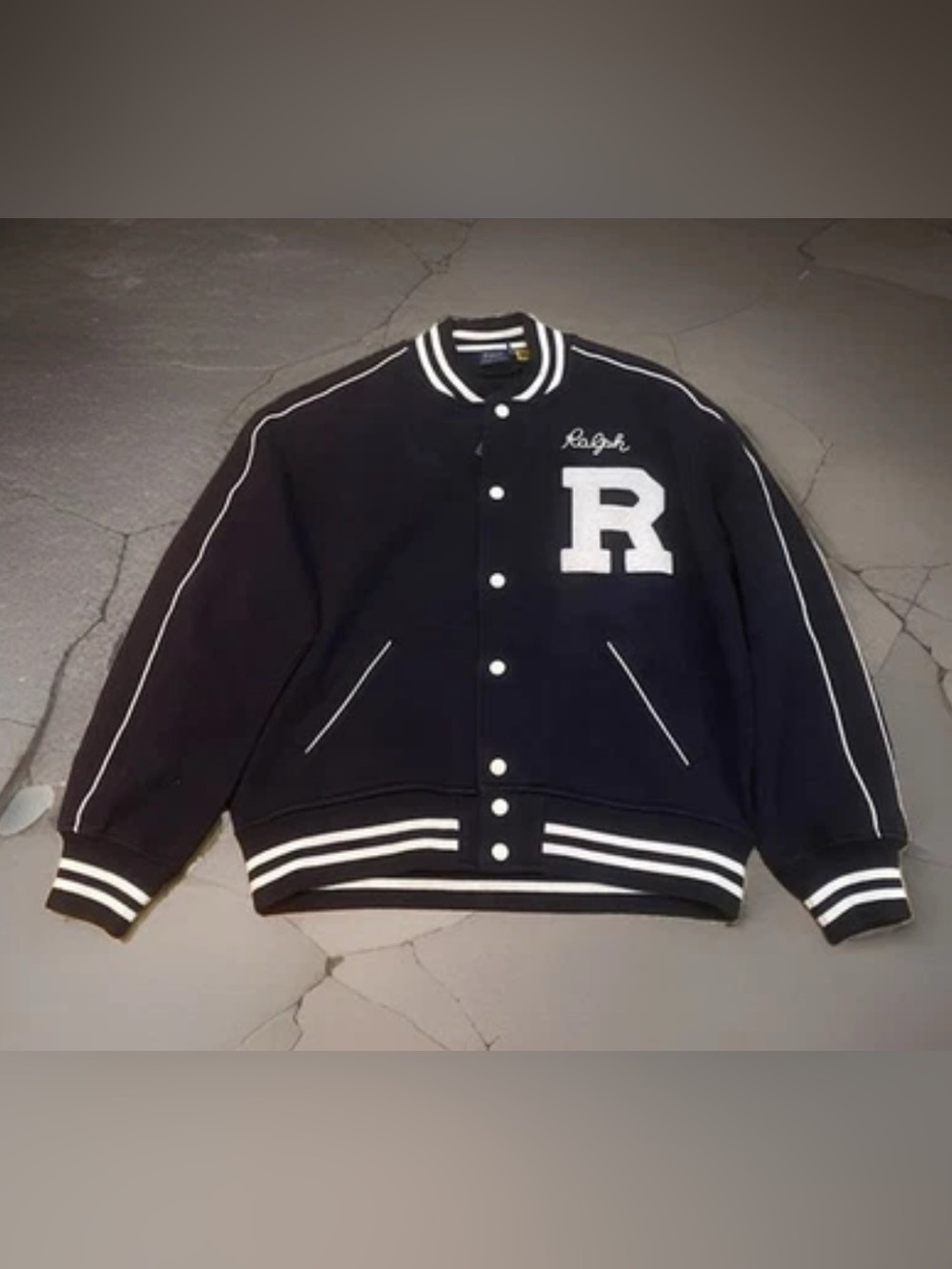 Polo Ralph Lauren P-Wing R Patch NY State Champs Fleece Stadium Jacket - Picture 2 of 16